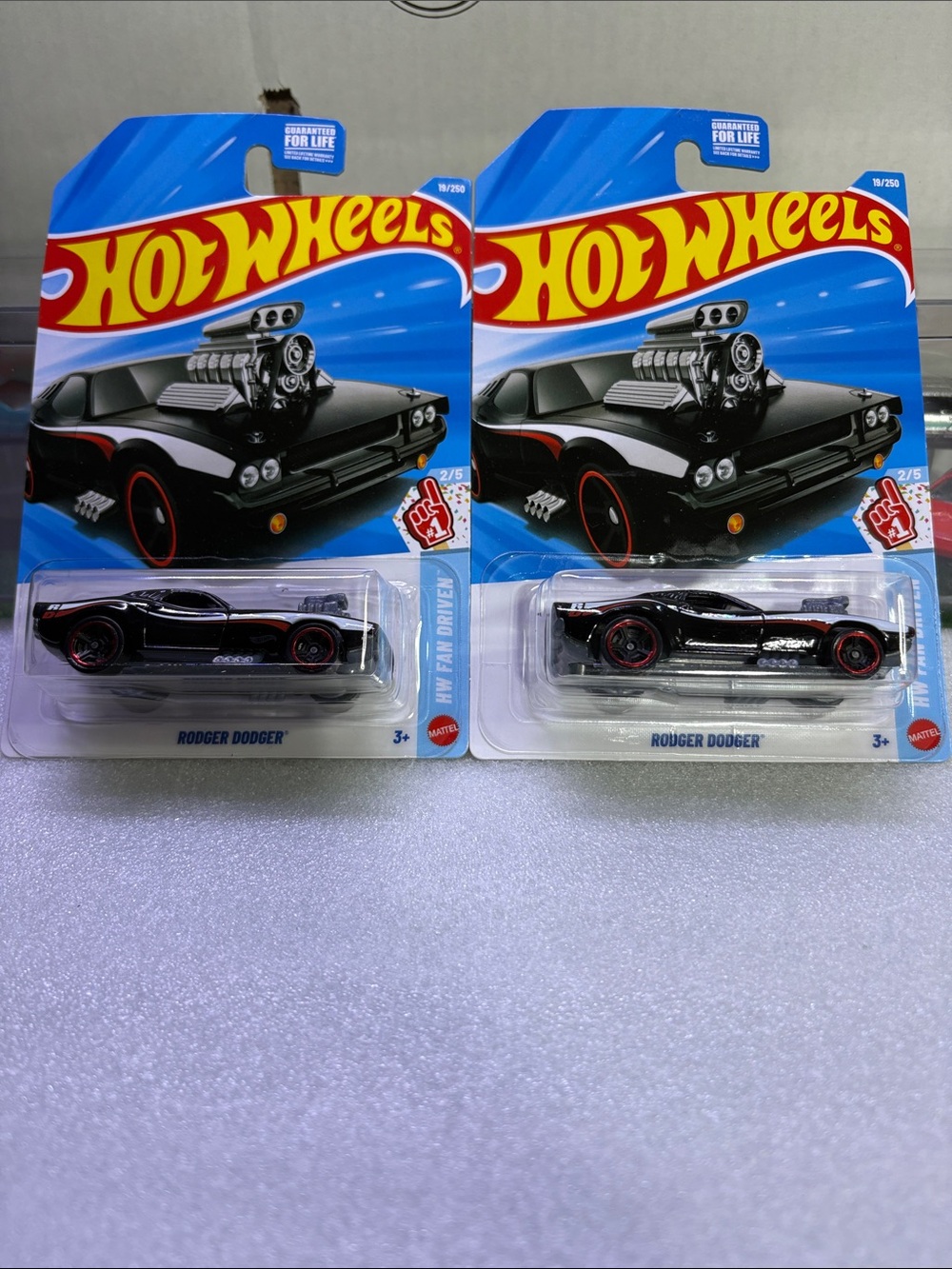 Hot wheels Rodger Dodger Black lot of 2